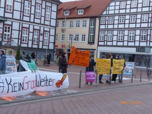 Klimastreik mit Friday for Future am 19.März 21 Marktplatz Lüchow